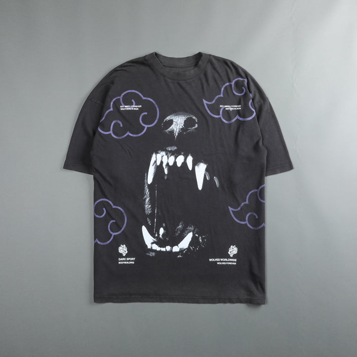 Blood Clouds "Premium" Oversized Tee in Wolf Gray