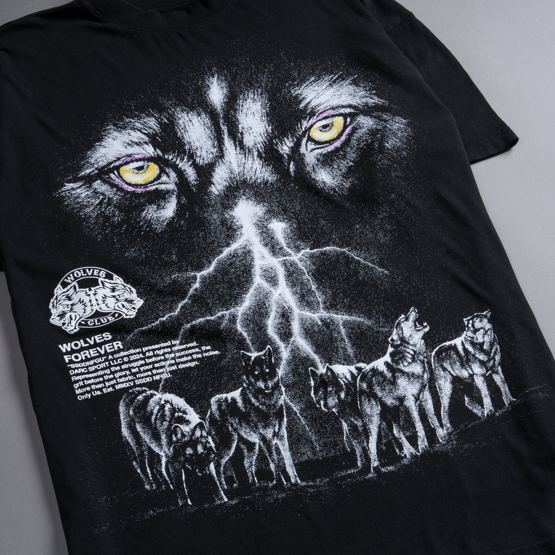Eyes Of The Storm "Premium" Oversized Unisex Tee in Black/White
