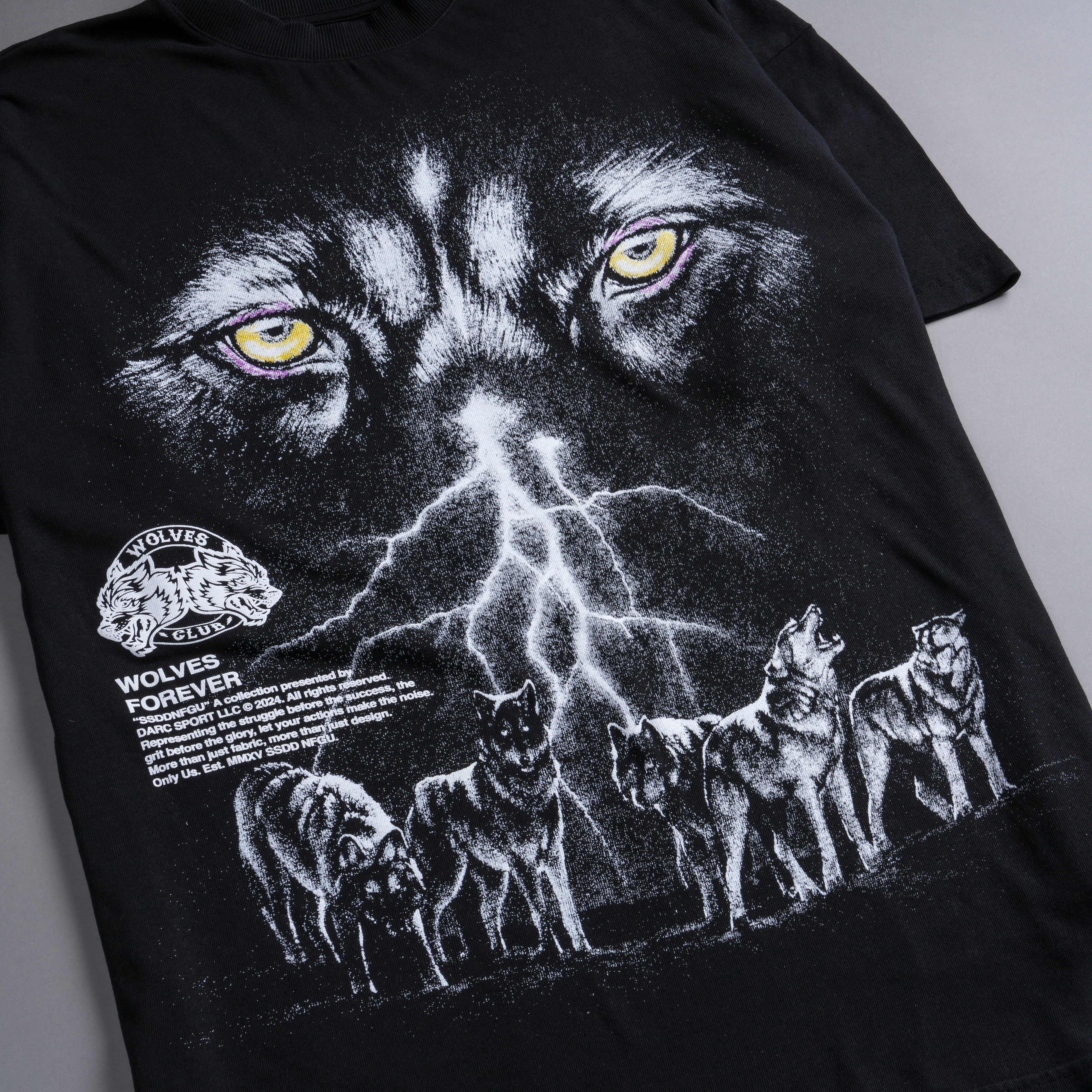 Eyes Of The Storm "Premium" Oversized Unisex Tee in Black/White