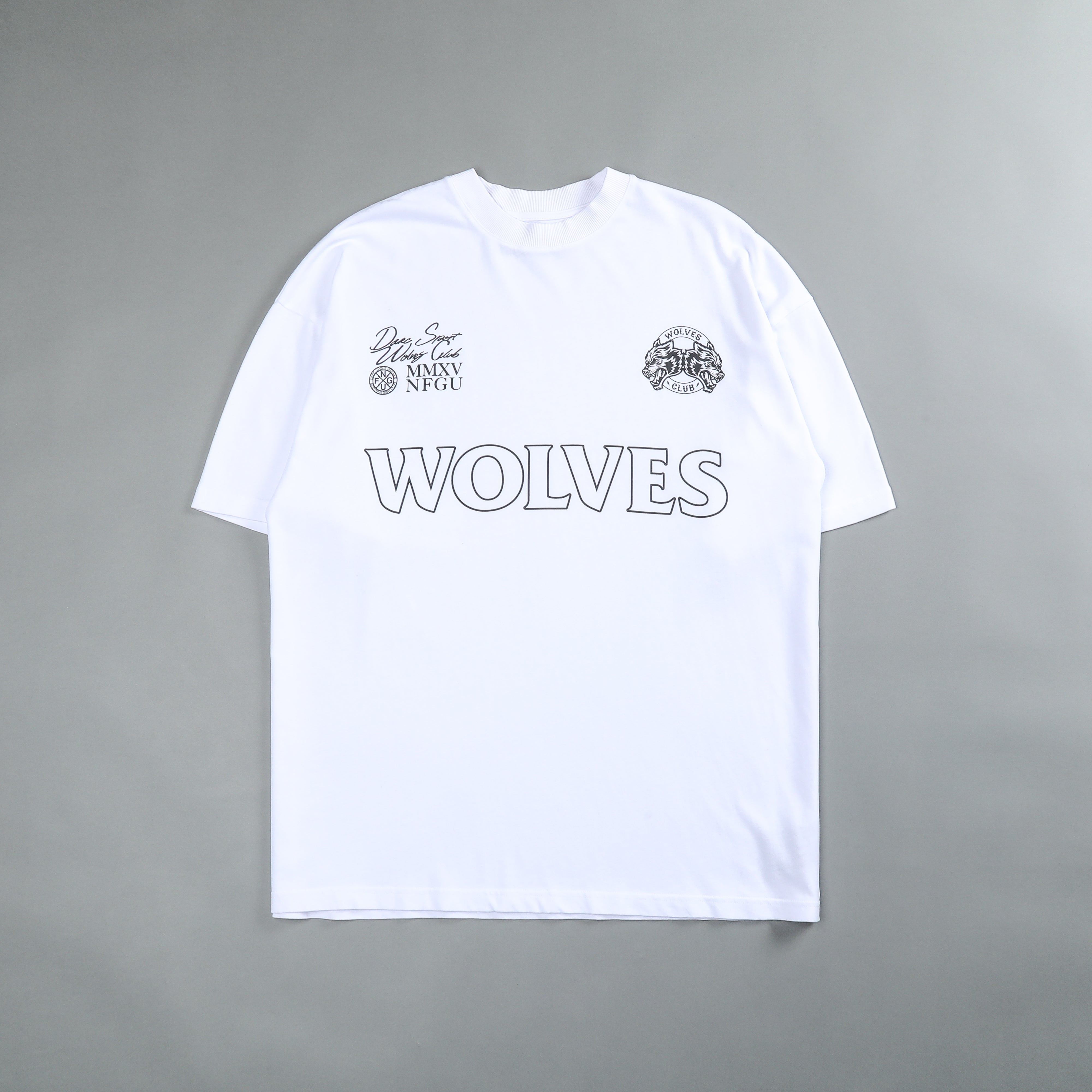 Grounded "Premium" Oversized Tee in White