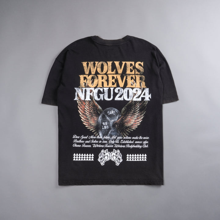 Fly Higher V2 "Premium Vintage" Oversized Tee in Black