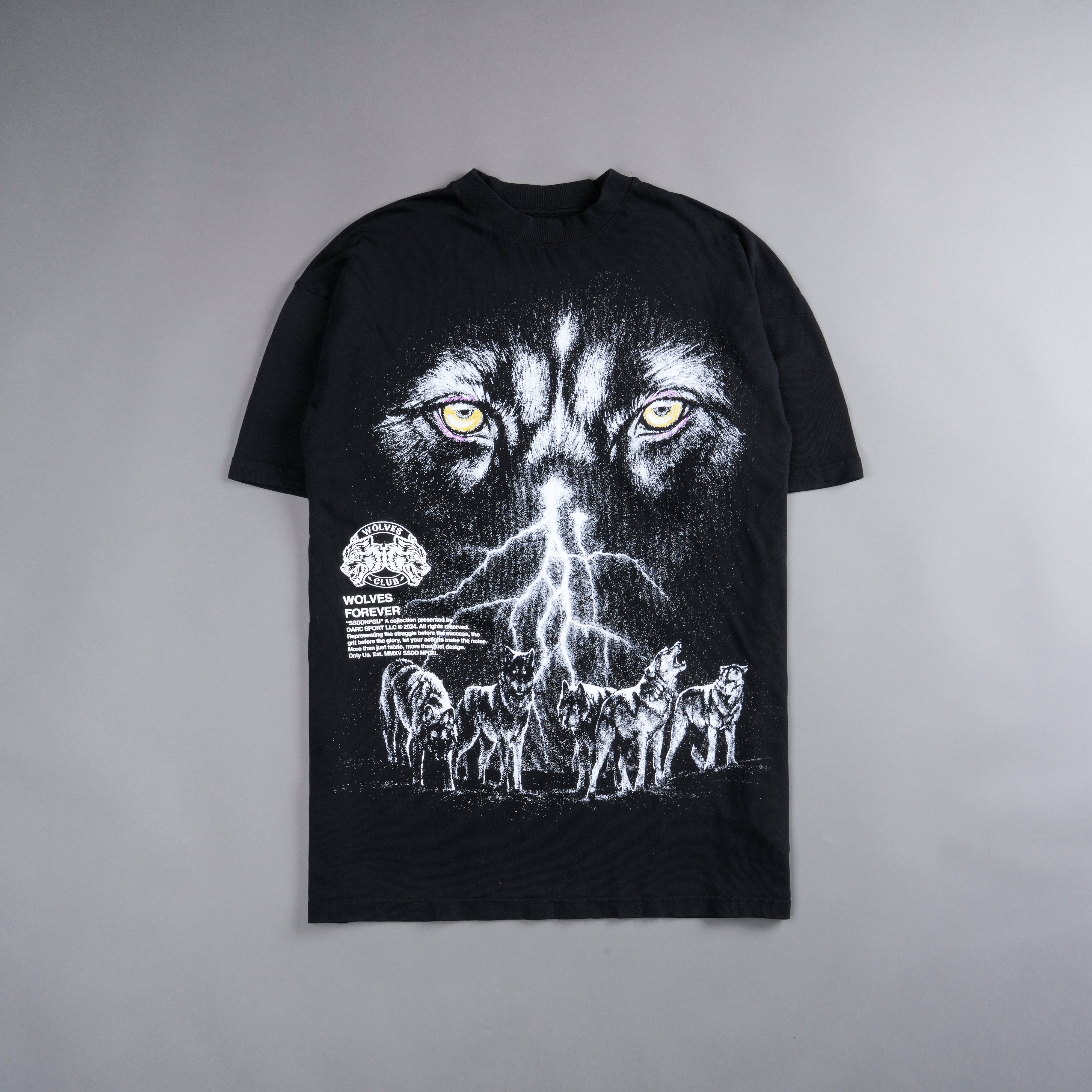 Eyes Of The Storm "Premium" Oversized Unisex Tee in Black/White