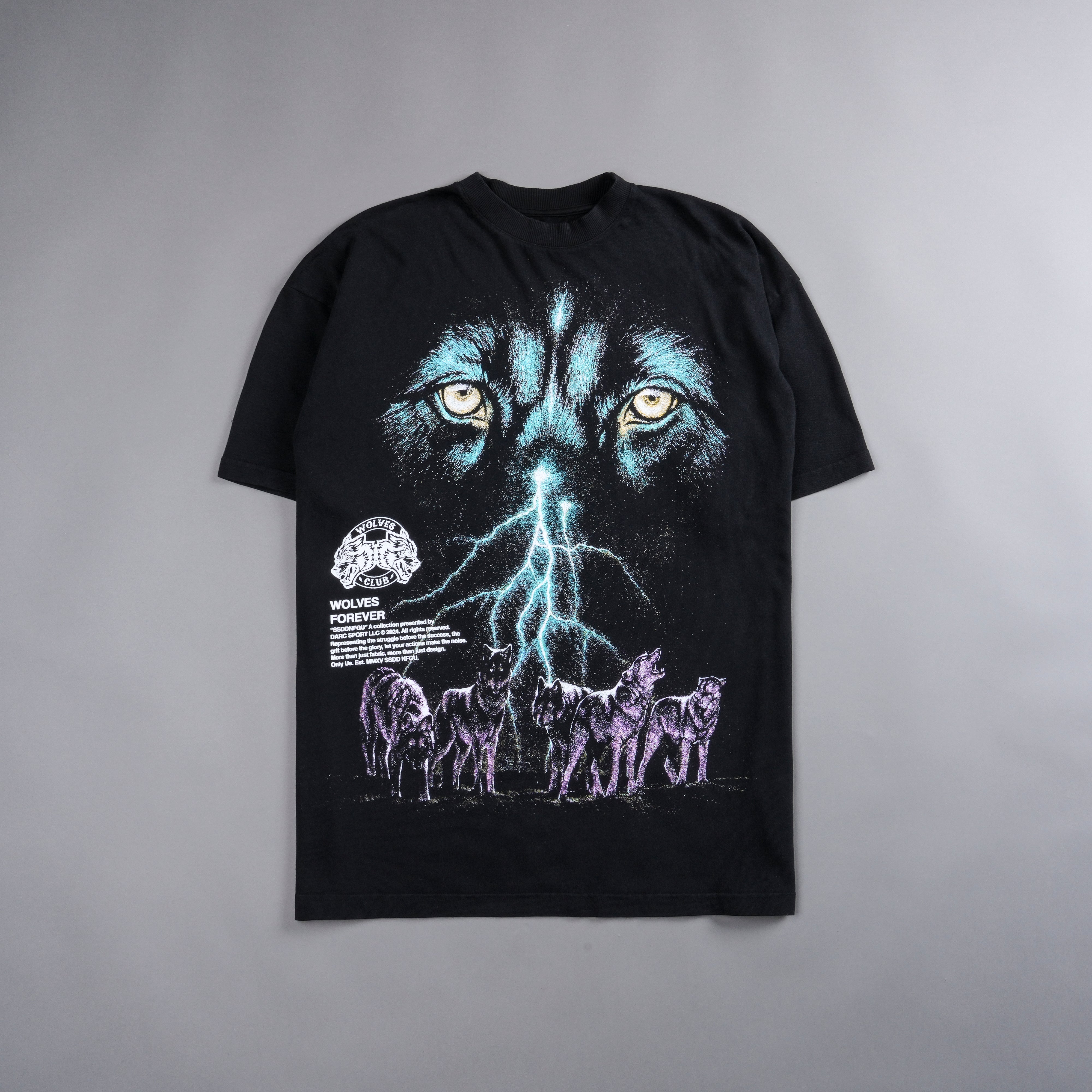 Eyes Of The Storm "Premium" Oversized Unisex Tee in Black/Green