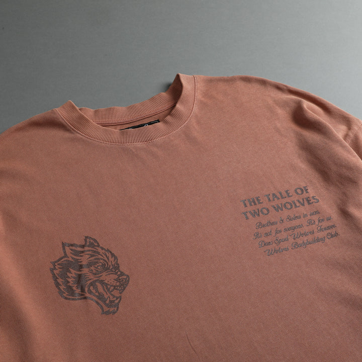 Southwest Paisley "Premium Vintage" Oversized Tee in Desert Rose