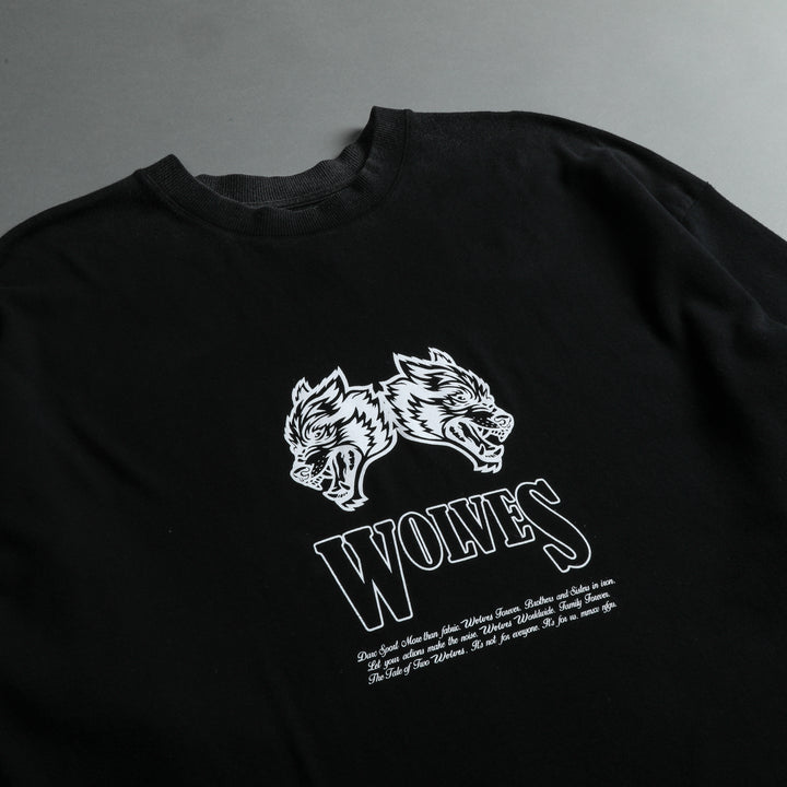 Moth To A Flame "Premium Vintage" Oversized Unisex Tee in Black/White