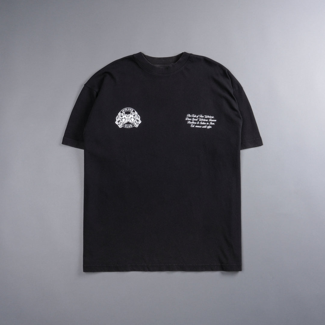 Outside "Premium Vintage" Oversized Tee in Black