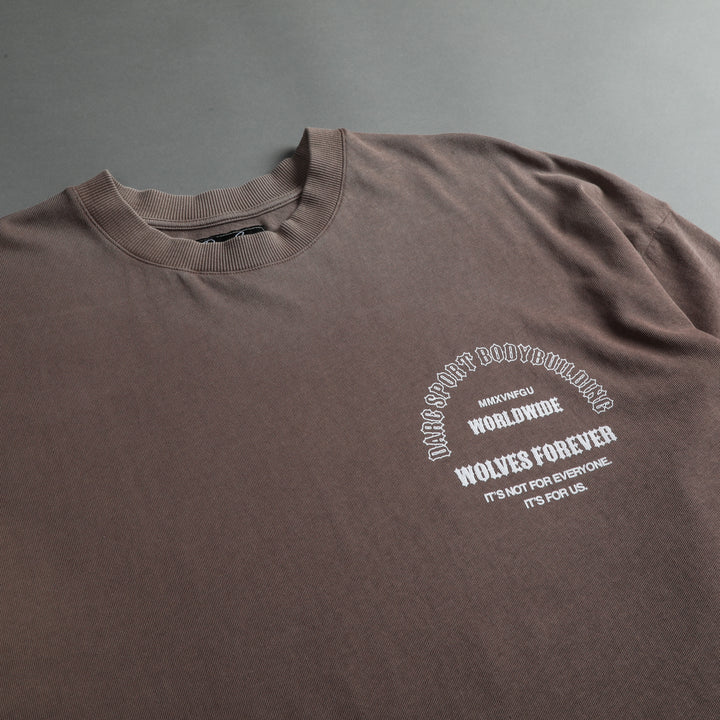 The One You Feed "Premium Vintage" Oversized Tee in Mojave Brown