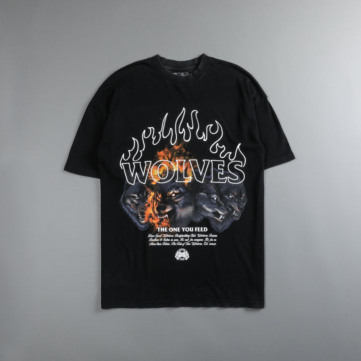 Peace Anger Love Regret "Premium Vintage" Tee in Black