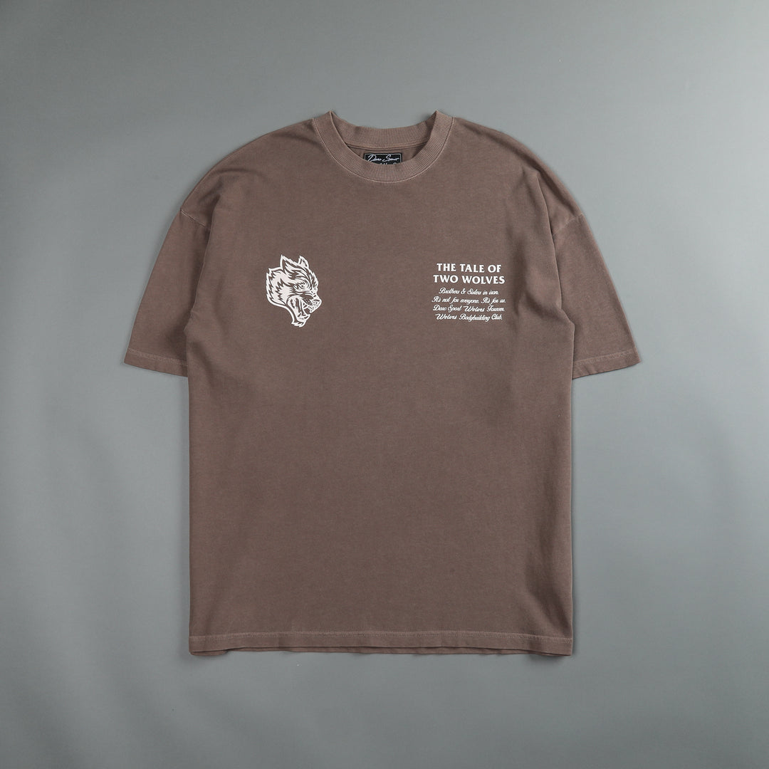 Southwest Paisley "Premium Vintage" Oversized Tee in Mojave Brown
