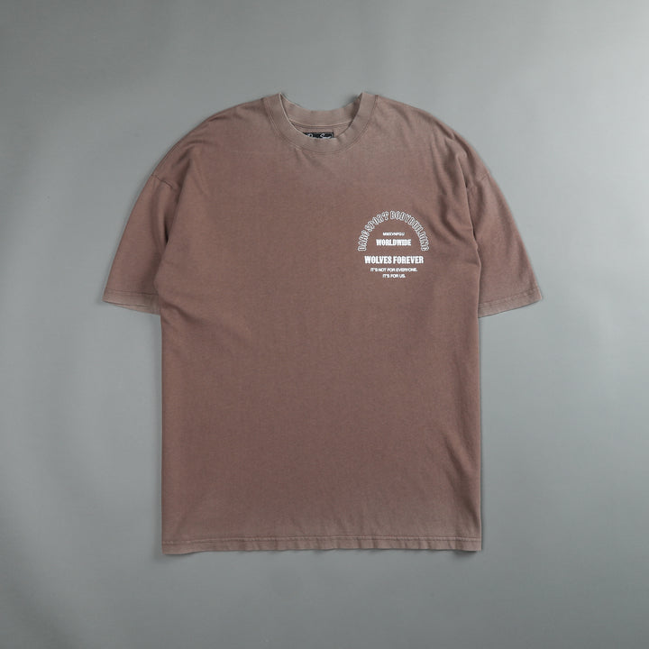 The One You Feed "Premium Vintage" Oversized Tee in Mojave Brown