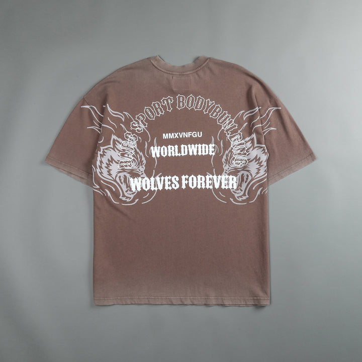 The One You Feed "Premium Vintage" Oversized Tee in Mojave Brown