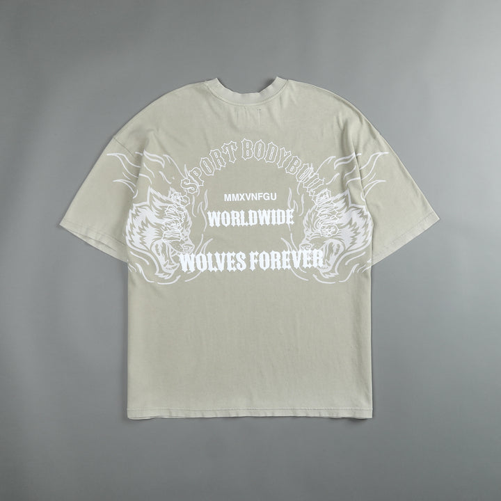 The One You Feed "Premium Vintage" Oversized Tee in Cactus Gray