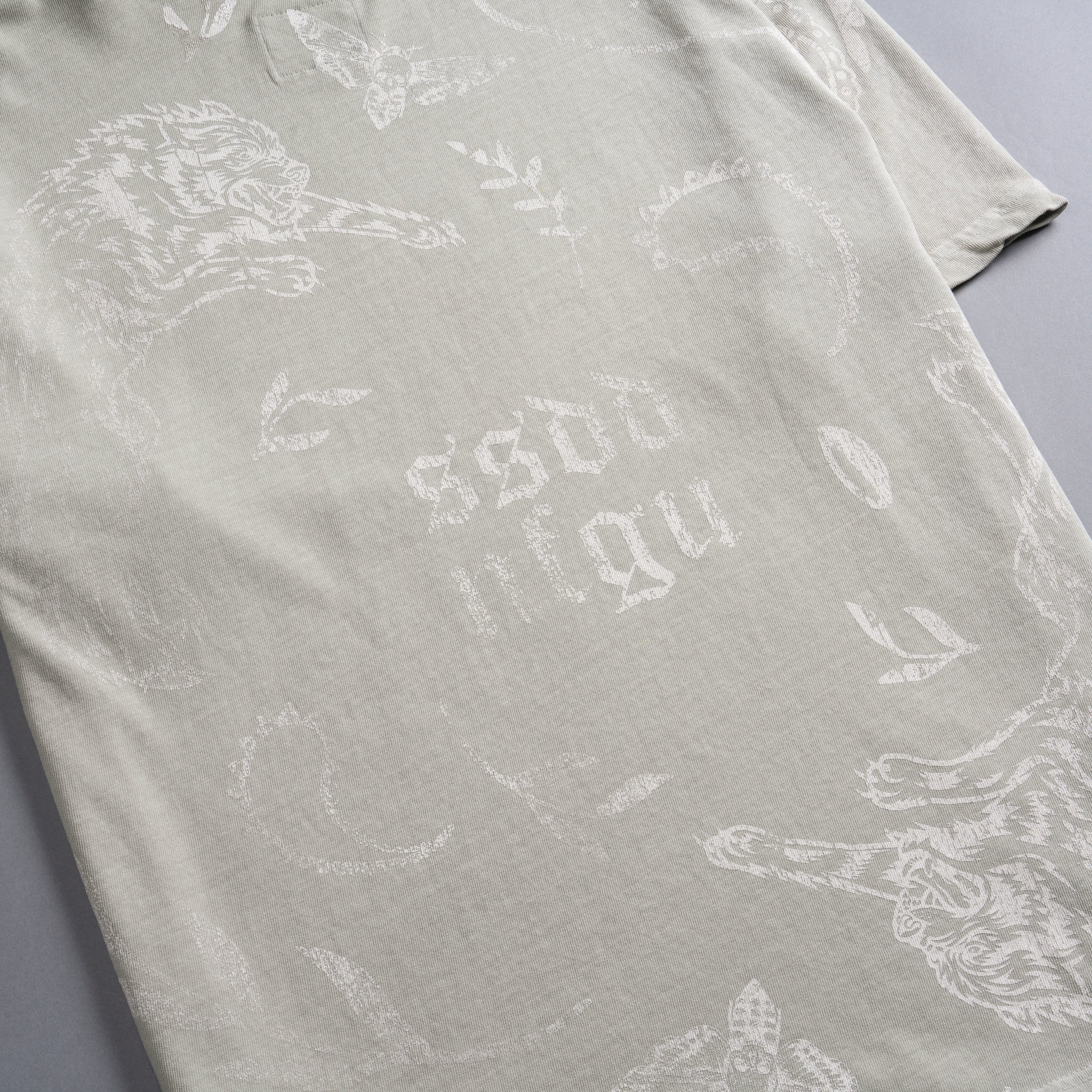 Just Look Up "Premium Vintage" Oversized Tee in Cactus Gray