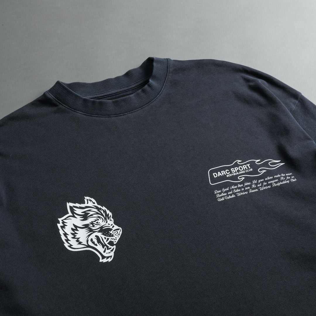 Move Fast "Premium" Box Cut Tee in Midnight Blue
