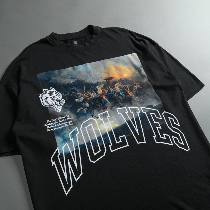 At The Gates "Premium" Oversized Tee in Black