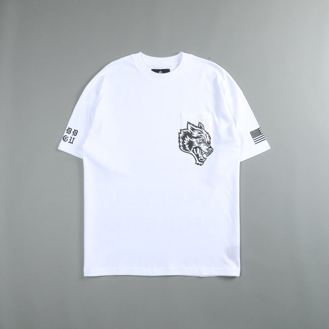 Our Banner "Premium" Unisex Pocket Tee in White