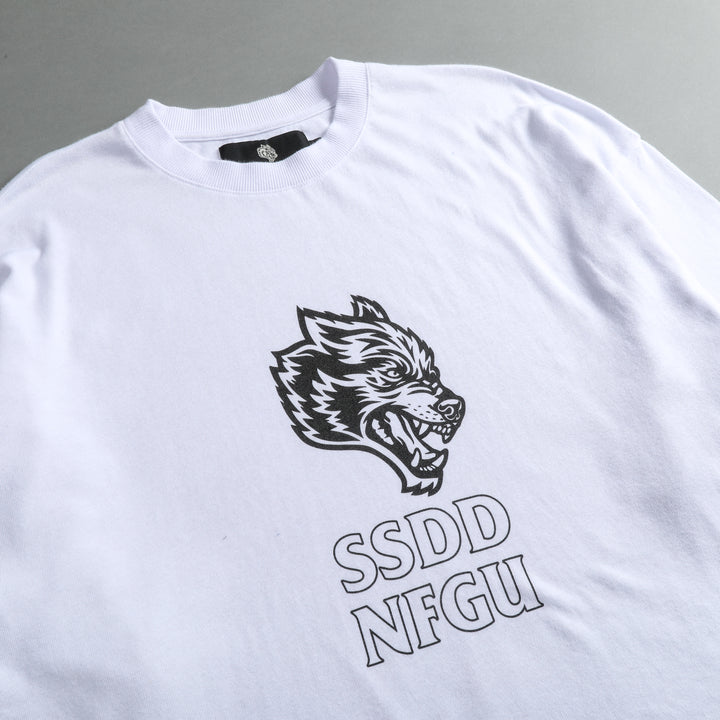 Slain Hall "Premium" Oversized Tee in White