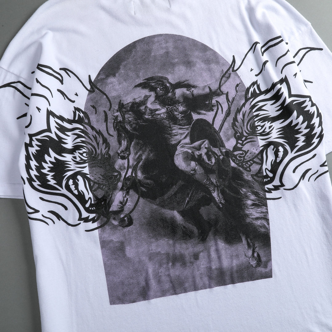 Slain Hall "Premium" Oversized Tee in White