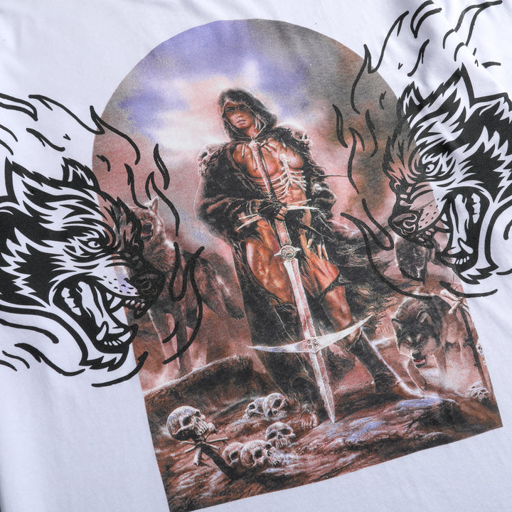 Still Standing "Premium" Oversized Tee in White