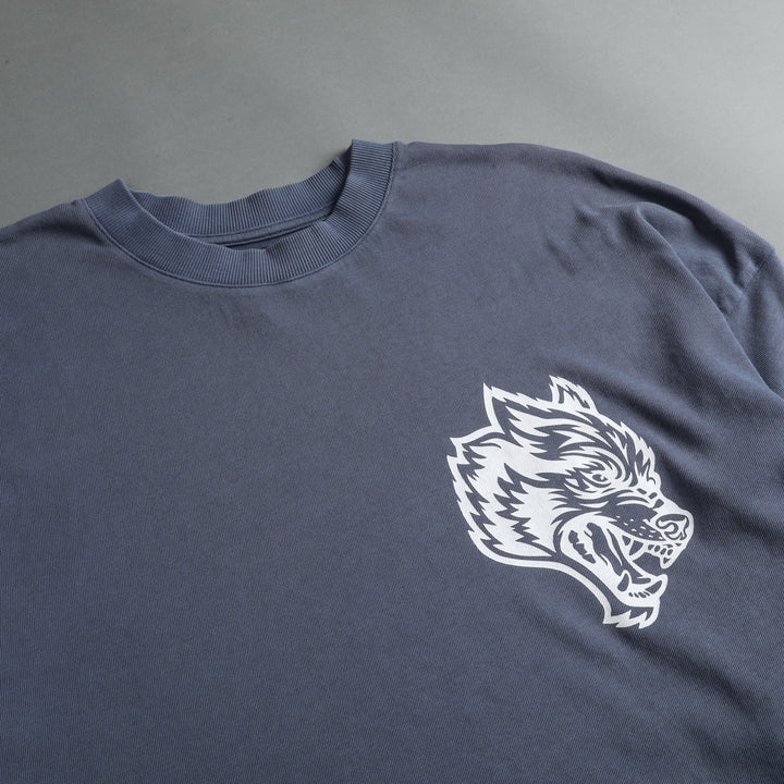 Us Vs. Them "Premium Vintage" Oversized Tee in Norse Blue