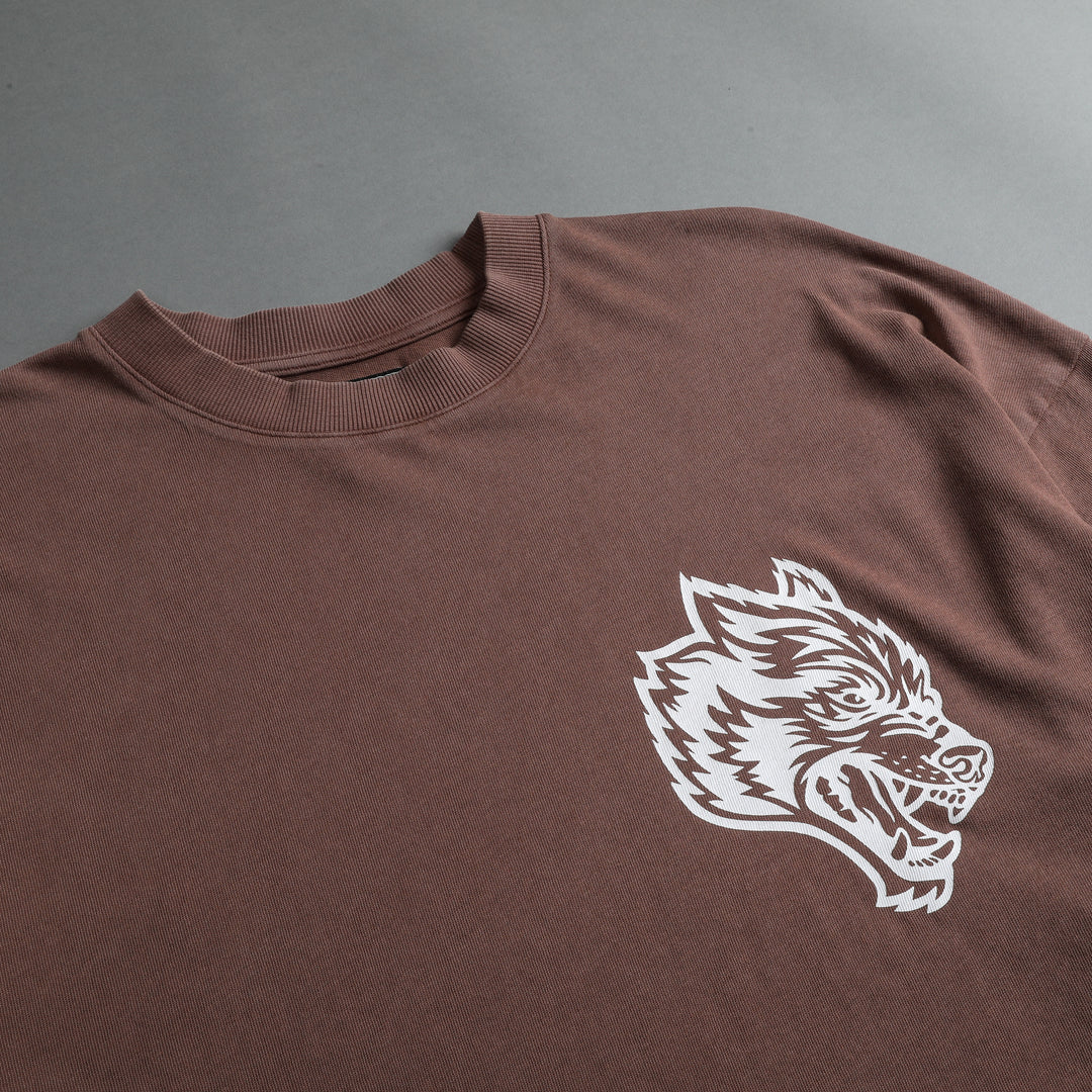 Us Vs. Them "Premium Vintage" Oversized Tee in Norse Brown