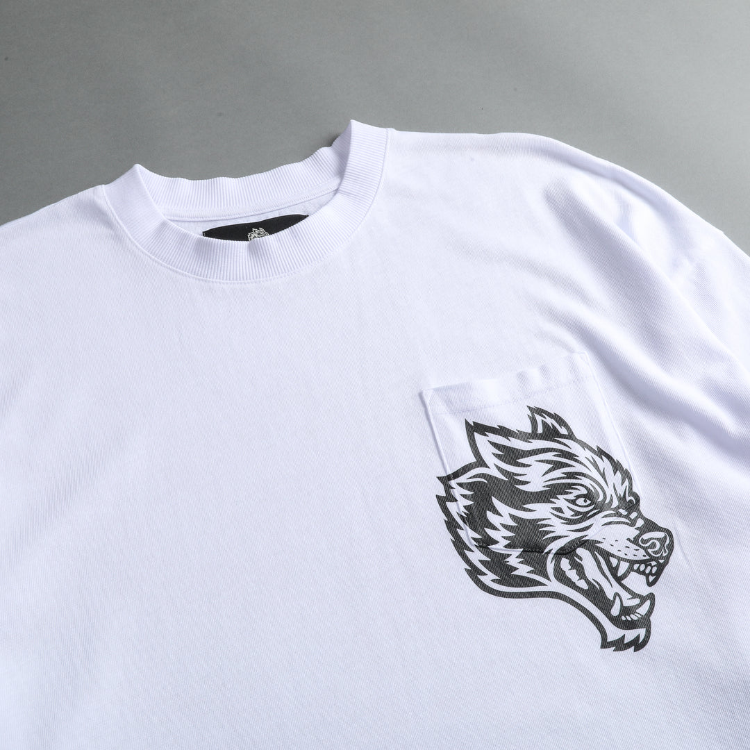 House Of Wolves "Premium" Pocket Tee in White