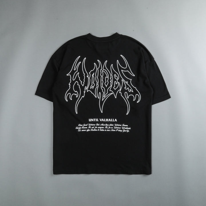 Until Valhalla "Premium" Oversized Tee in Black