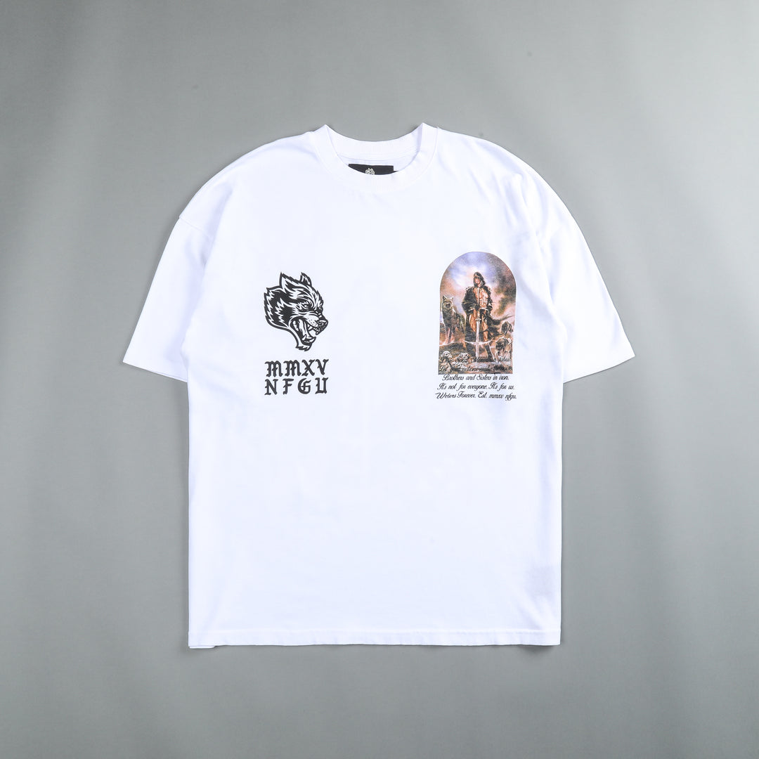 Still Standing "Premium" Oversized Tee in White