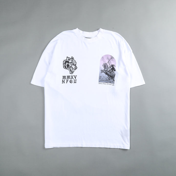 Destined "Premium" Oversized Unisex Tee in White