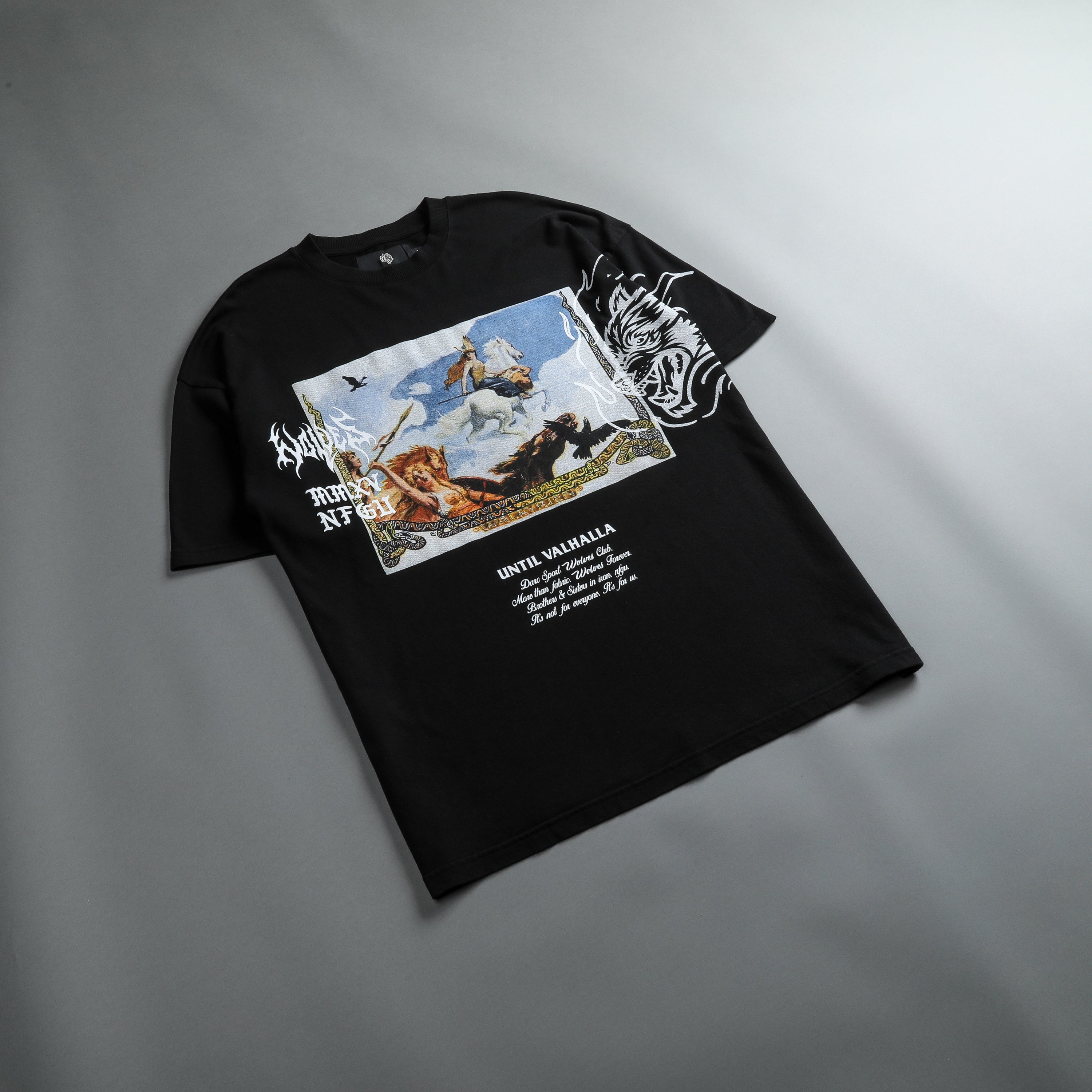 Until Our End "Premium" Oversized Tee in Black