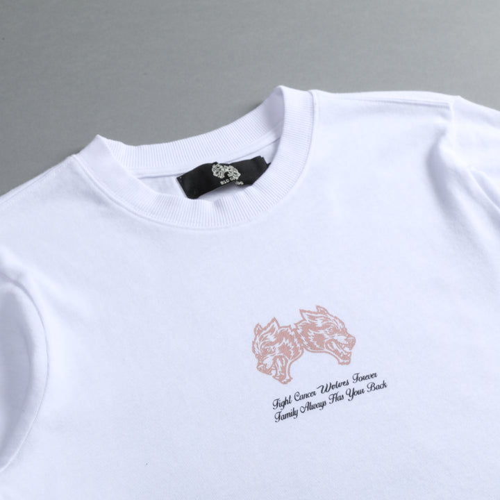 Always Have Your Back "Premium" (Cropped) Tee in White