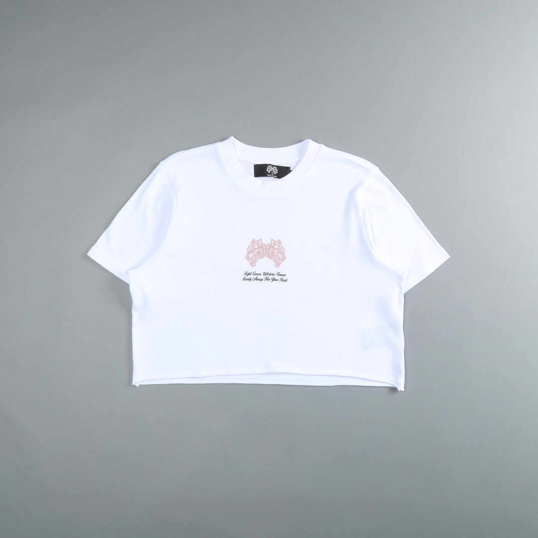 Always Have Your Back "Premium" (Cropped) Tee in White