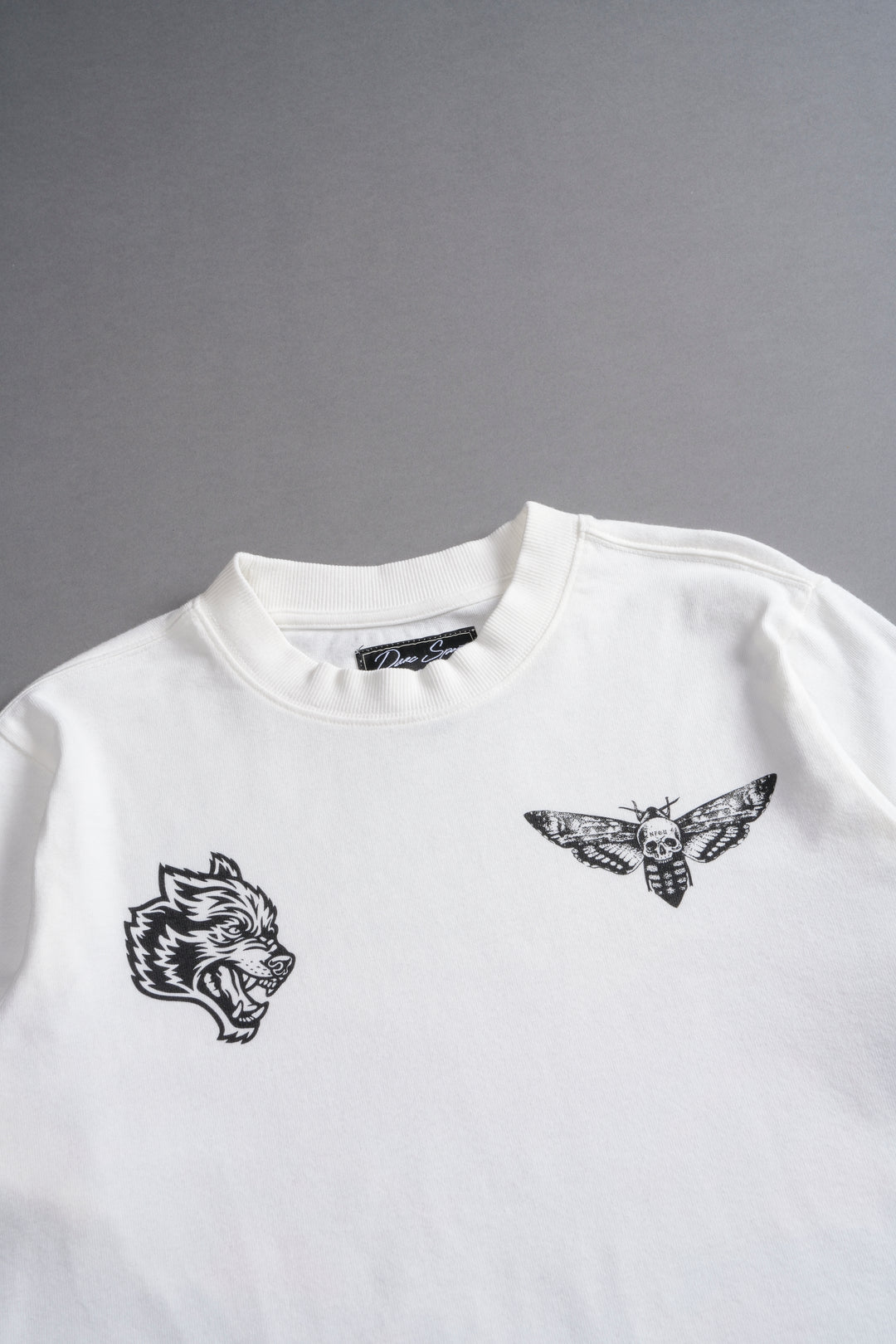 Life And Death "Premium Vintage" (Cropped) Tee in Cream