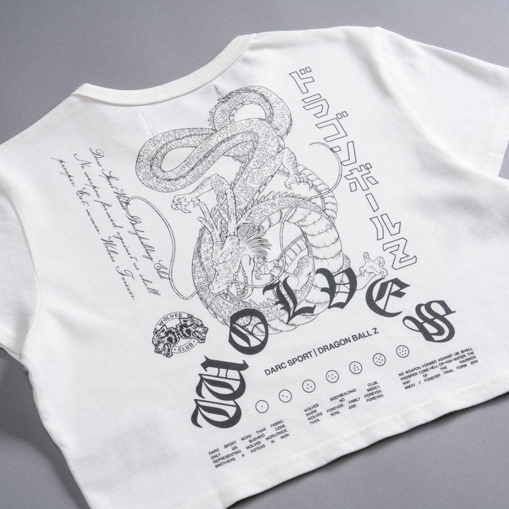 The Dragon & The Wolf "Timeless" (Cropped) Tee in Cream