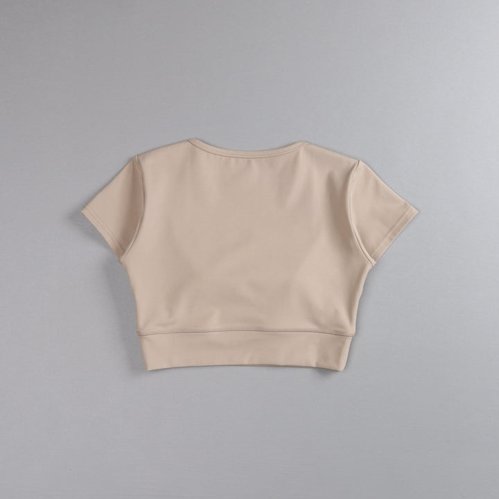 Our Bond S/S Jade "Energy" Top in Taupe