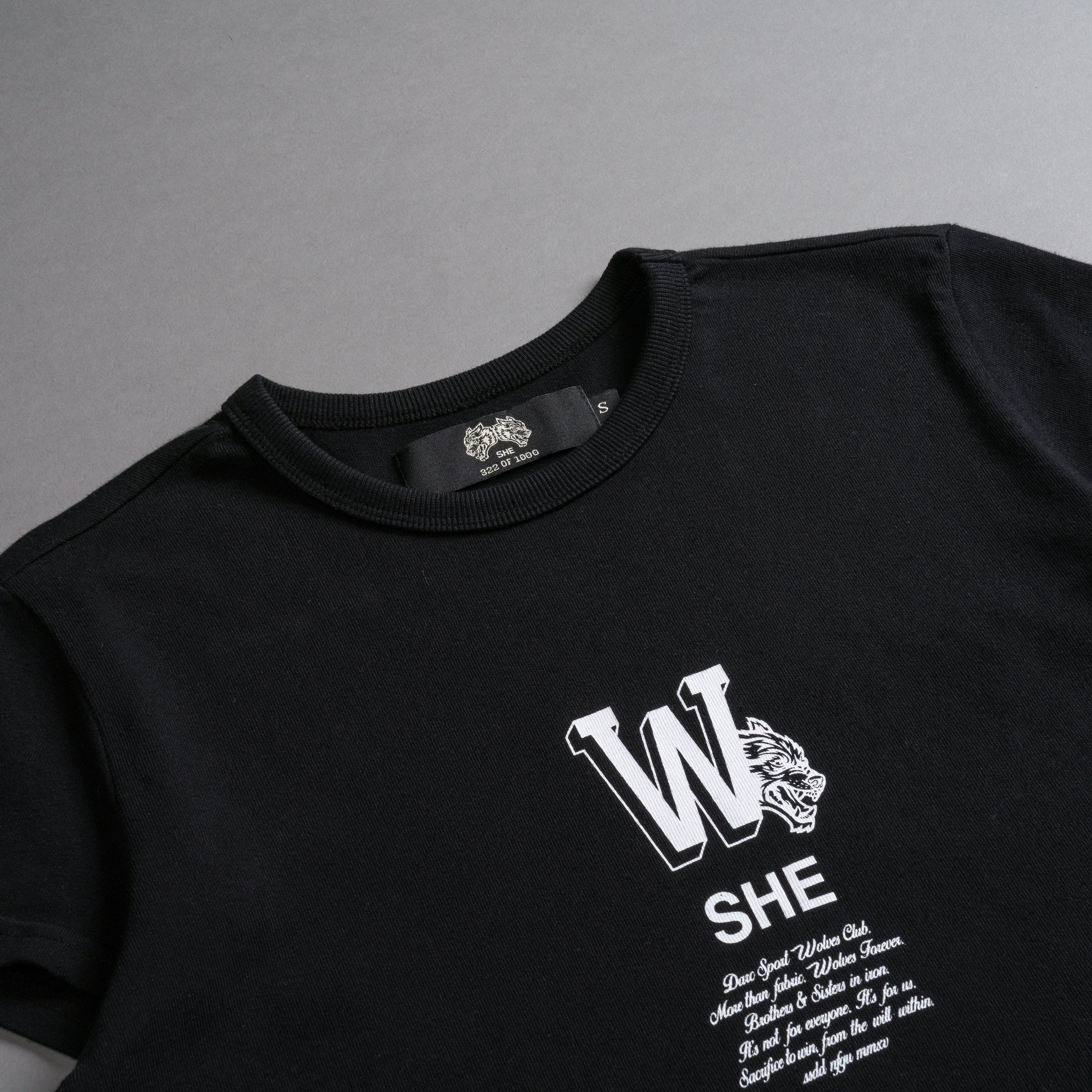 Her Mark Loyalty "Timeless" (Cropped) Tee in Black