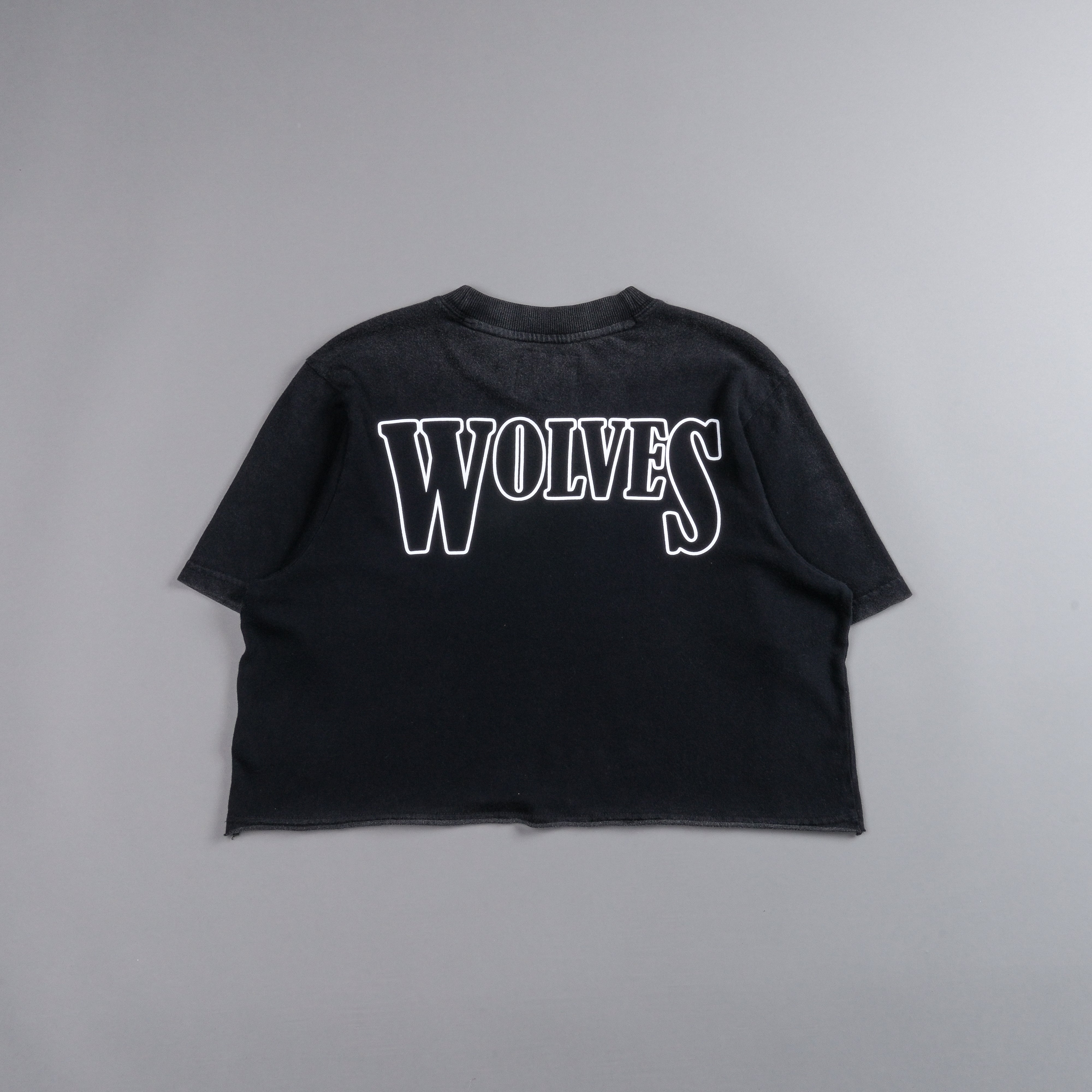 Howling At The Moon "Premium Vintage" (Cropped) Tee in Black