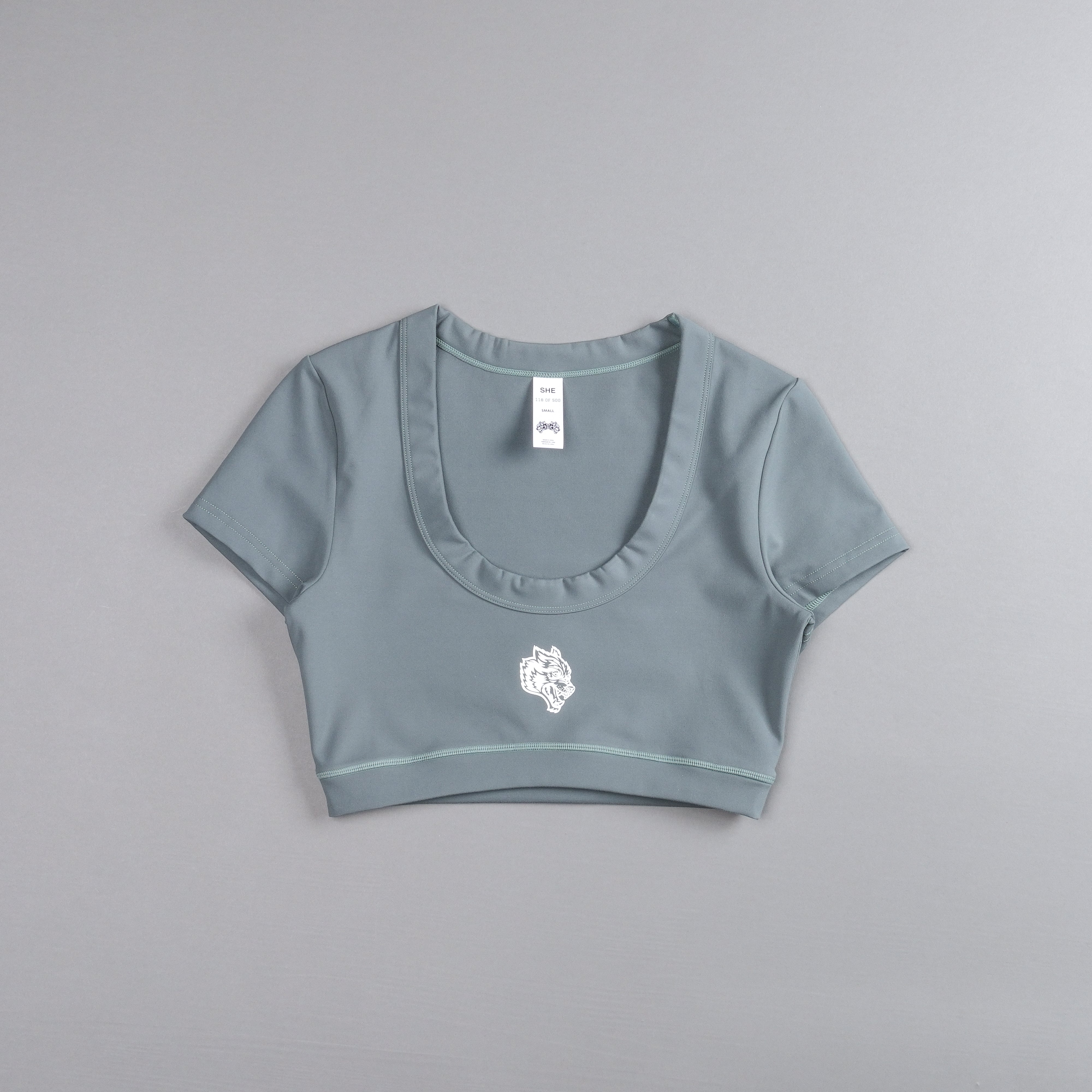 Single S/S Grace "Energy" Top in Greek Stone