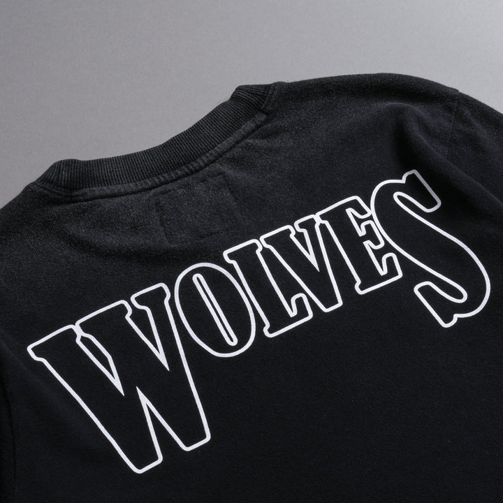 Howling At The Moon "Premium Vintage" (Cropped) Tee in Black