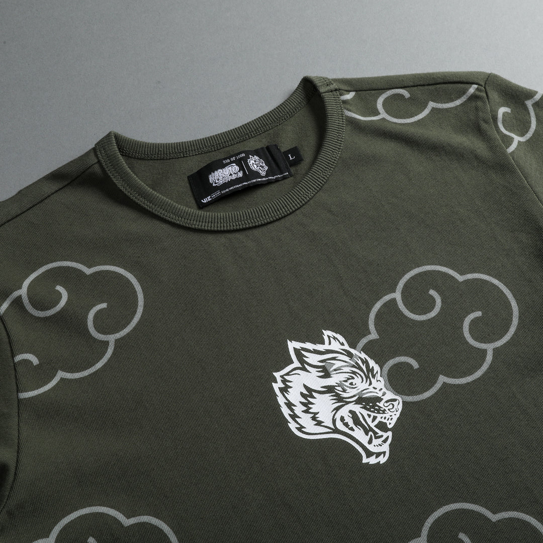 Floating "Timeless" Tee in Pine Green