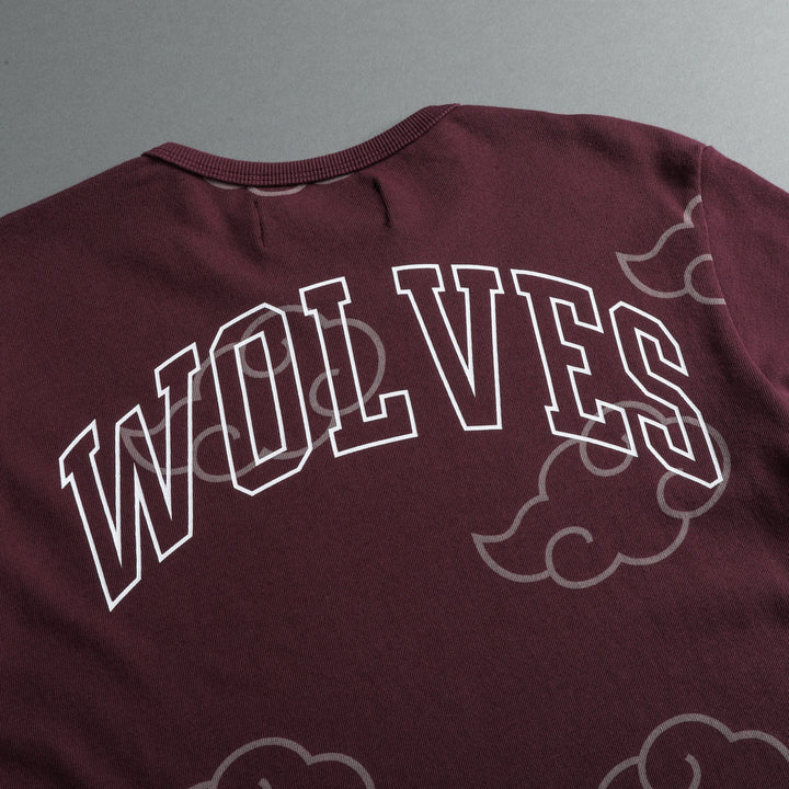 Floating "Timeless" Tee in Cherry Wine