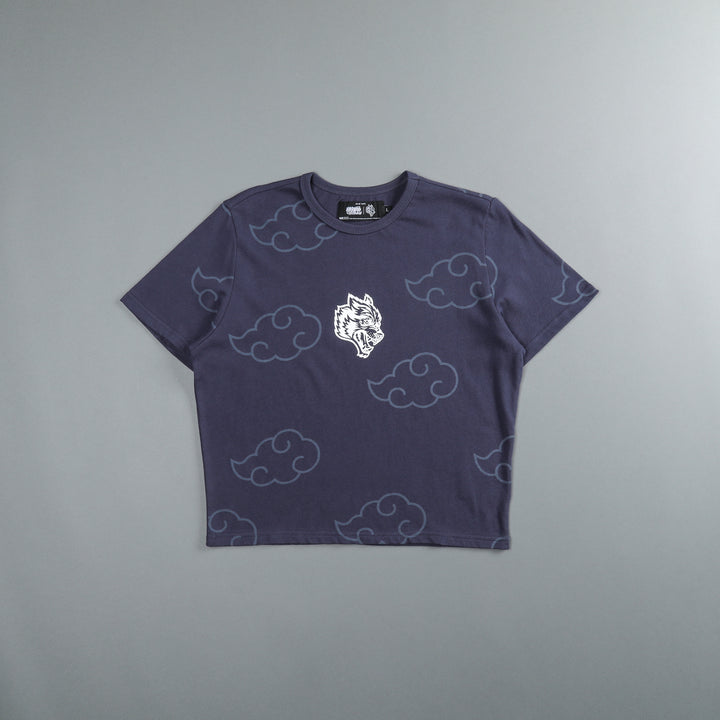 Floating "Timeless" Tee in Storm Blue