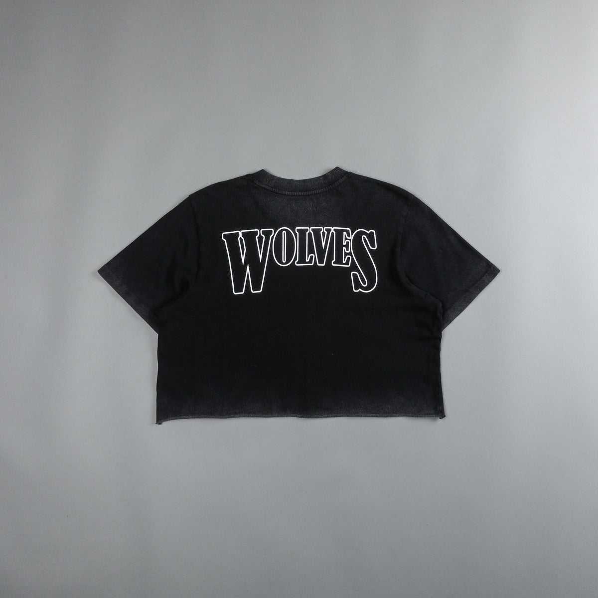 Run Free "Premium Vintage" (Cropped) Tee in Black