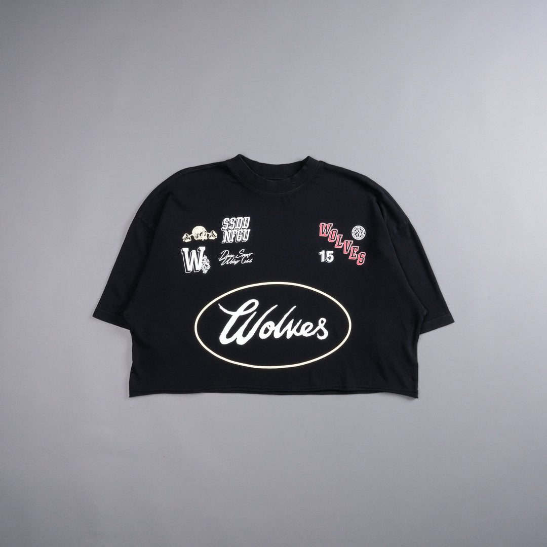 Live Fast V2 "Premium" Oversized (Cropped) Tee in Black