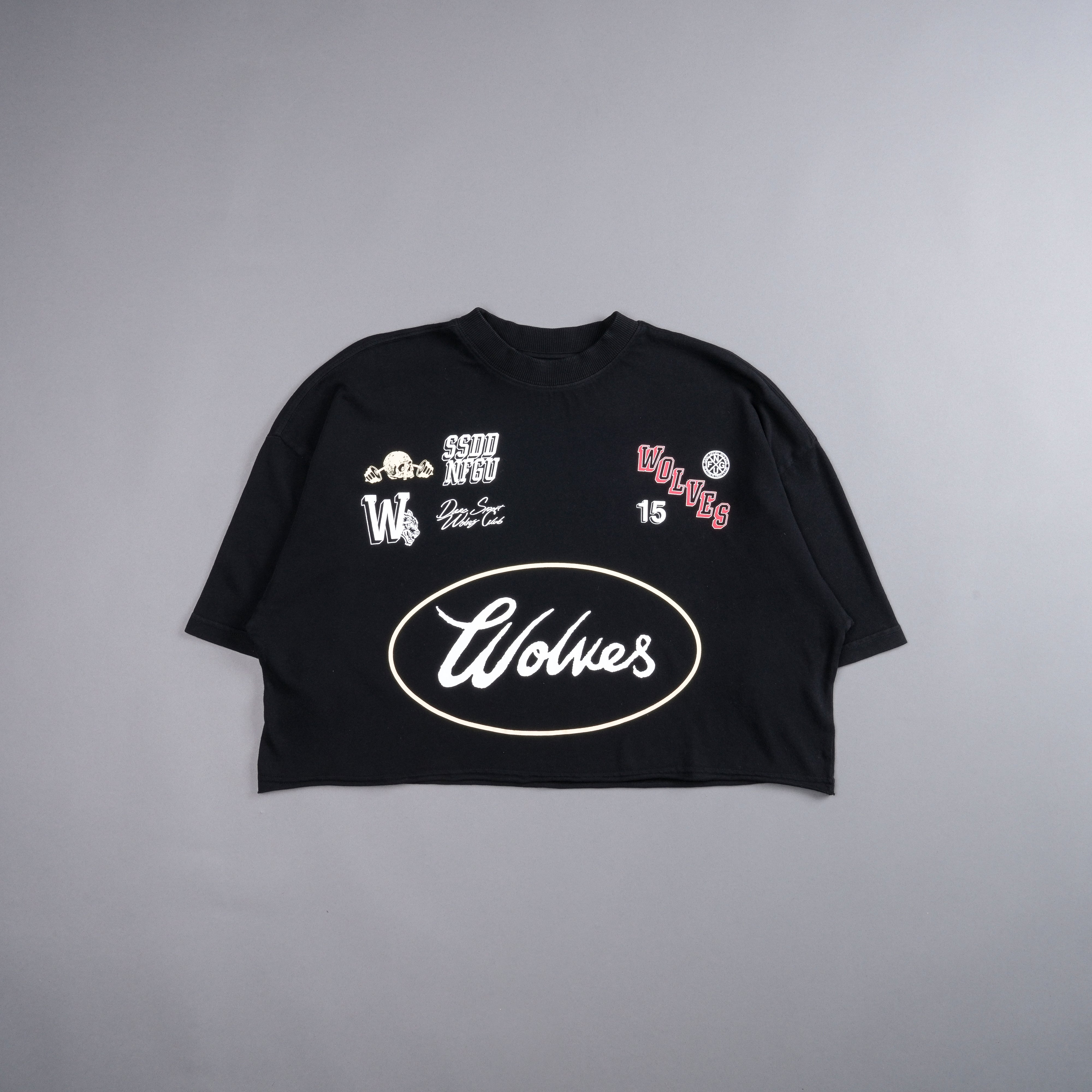 Live Fast V2 "Premium" Oversized (Cropped) Tee in Black