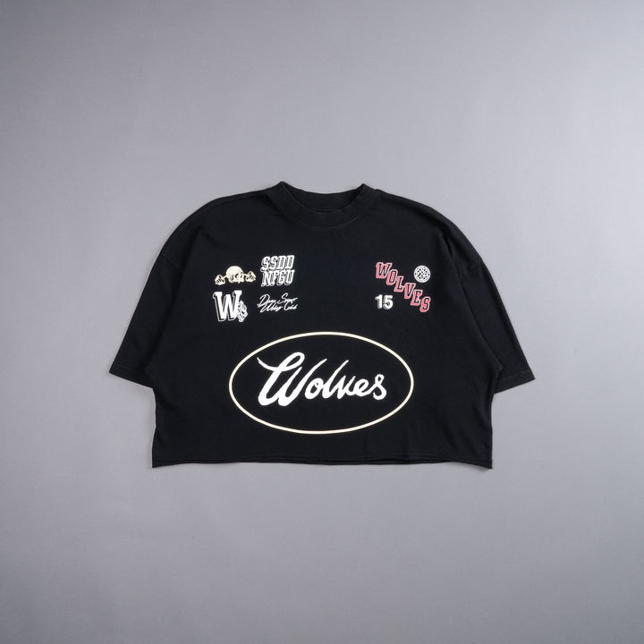 Live Fast V2 "Premium" Oversized (Cropped) Tee in Black
