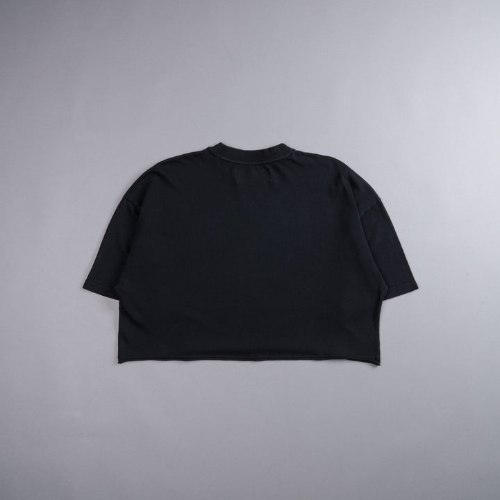 Live Fast V2 "Premium" Oversized (Cropped) Tee in Black