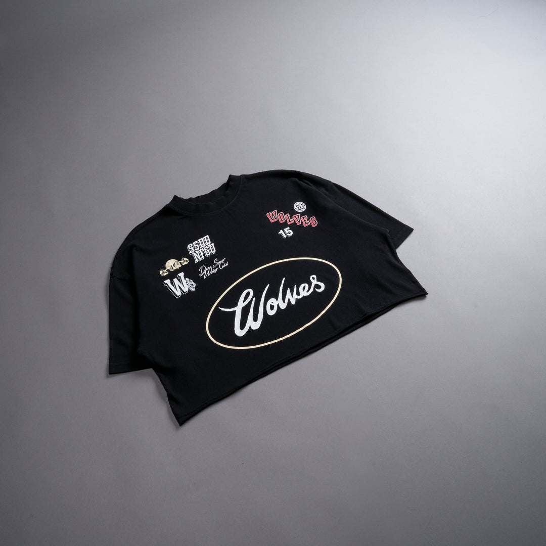 Live Fast V2 "Premium" Oversized (Cropped) Tee in Black