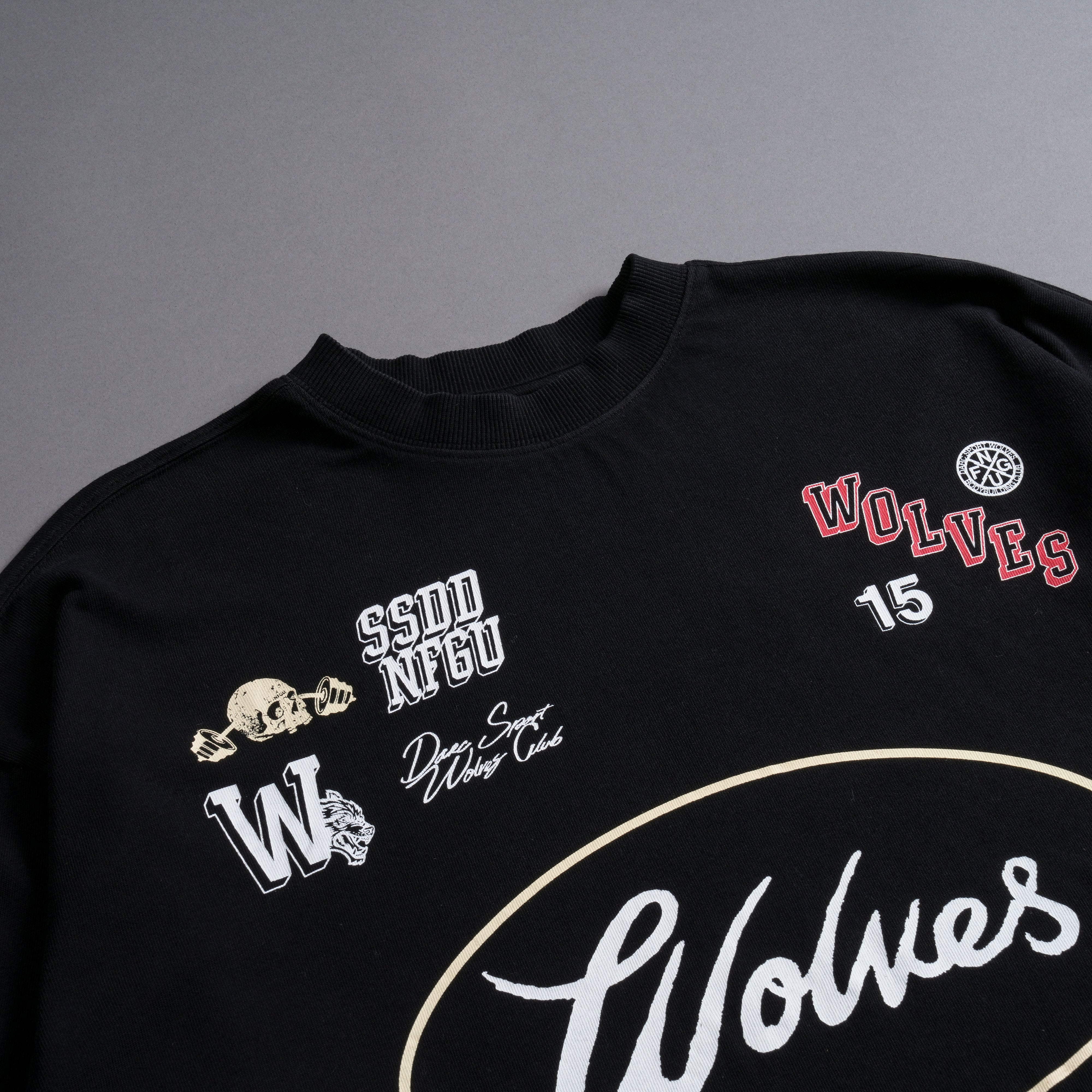 Live Fast V2 "Premium" Oversized (Cropped) Tee in Black