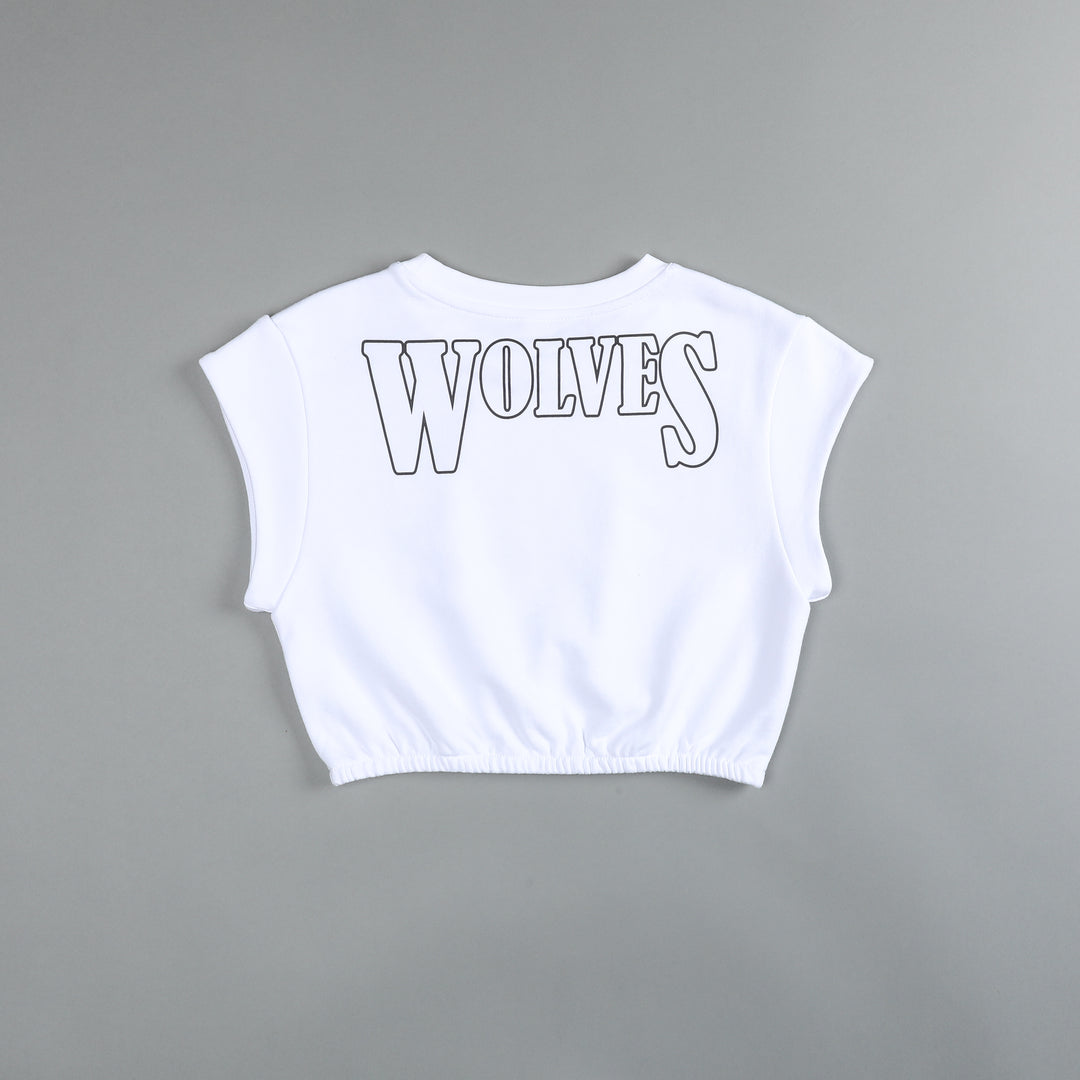 Living "Wellness" (Cropped) Tee in White